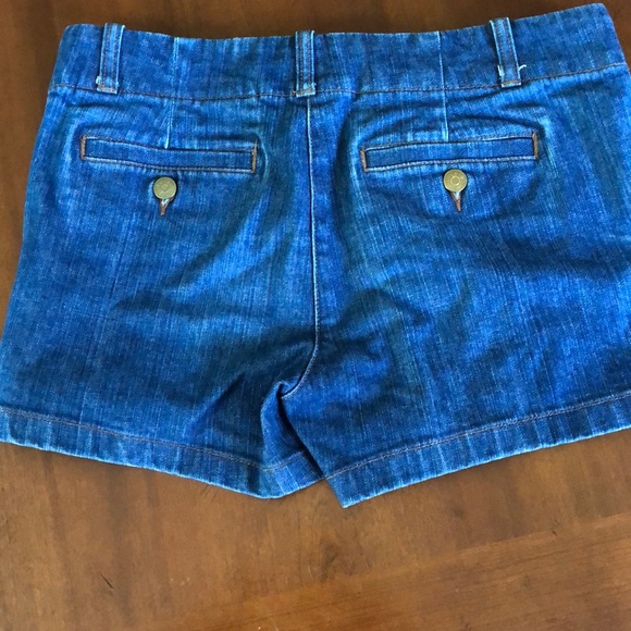 J Crew Women’s Denim Cruiser Shorts 12065 Blue Cotton Sailor Jean Shorts Size 6 - Picture 4 of 7